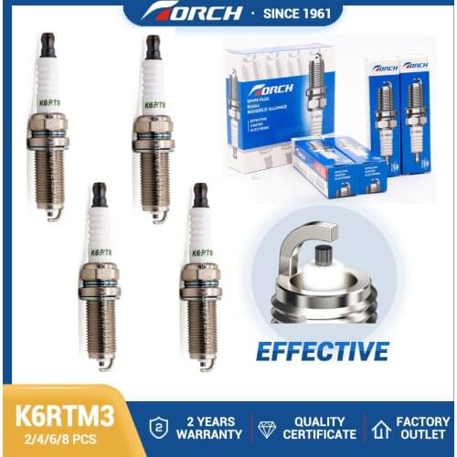 2/4/6/8PCS China Original Spark Plugs TORCH K6RTM3/FR7NII33X/SILFR6C11/VFKH20