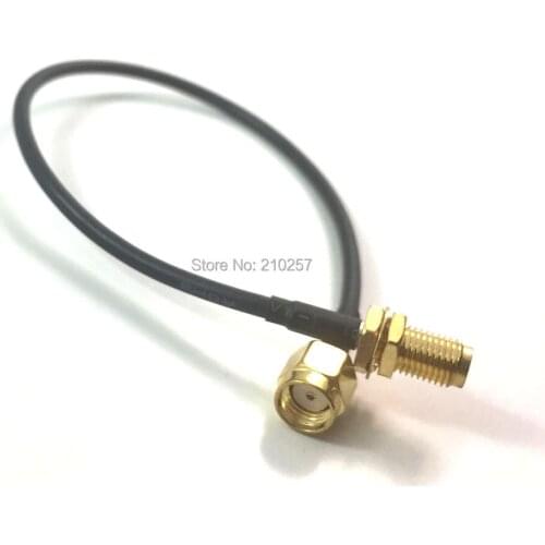 5pcs Rp Sma Male to RP-Sma Female Connector RG174 Coaxial Cable 20cm For Wifi Antenna
