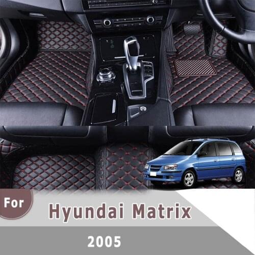 RHD Carpets Car Floor Mats For Hyundai Matrix 2005 Artificial Leather Accessories Interior Decoration Rugs Floorliners Decor