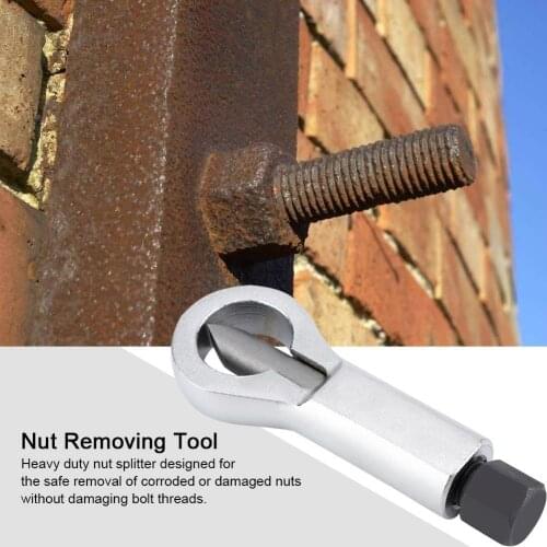 Nut Splitter Tools Duty Rust Resistant Damaged Nut Splitter Remover Rusty Nuts Splitter Spanner Remove Cutter Tool Steel Wrench