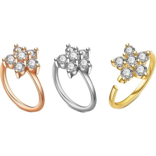 Surgical Steel Nose Rings Hoop Ear Tragus Cartilage Helix Earrings Ear Studs Ear Cuff Rook Woman Lobe Piercing Jewelry