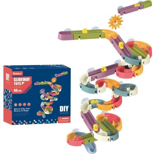 Bath Toys Fun DIY Slide Indoor Waterfalls Track Stick to Wall Bathtub Toy Gifts Play Water Games Tool Bathing Shower Games Toy