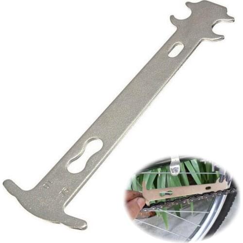 Bicycle Chain Wear Indicator Checker Silver Bike Chain Checker Mountain Road Folding Bike Chain Wear Indicator Tool Repair Tool