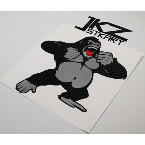 JKZ STKART Vinyl Die Cut Multi-layer Stickers Decals Angry Male Gorilla for ATV Motor Bike Laptop Helmet Decorated Stickers