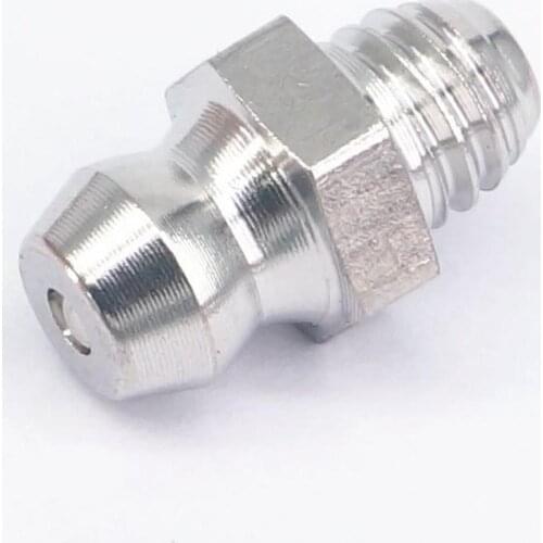 LOT10 M5 M6*0.75/M6*1.0/ M8*1.0/M8*1.25 Male 304 Stainless Steel Grease Zerk Nipple Fitting For Grease