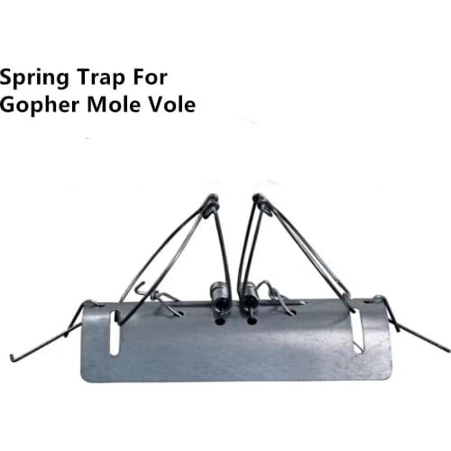 Animal Trap Double Head For Gopher Vole Rabbit Mole Mouse Spring Pest Control Gardhelper