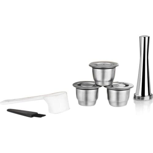 Refillable Coffee Espresso Capsules, Reusable Coffee Pods Compatible for Nespresso Line Brewers 4Y Crema New