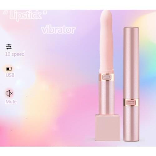 Soft Silicone Lipstick Vibrator Vagina Massager G Spot Stimulator IPX7 Waterproof Vibration Dildo Sex Toys For Women adult toys