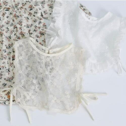 2020 New Wholesale Girls Lace Vest Fashion Summer Girls Vest 0-3t PY594