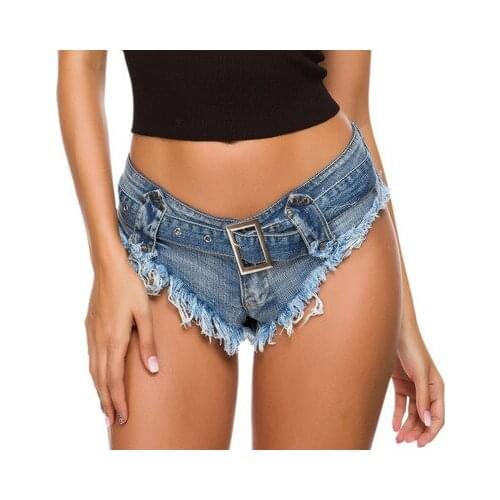 NEW SUMMER FASHION SEXY LOW WAIST HOLE LADIES DENIM SHORTS HOT PANTS JEANS