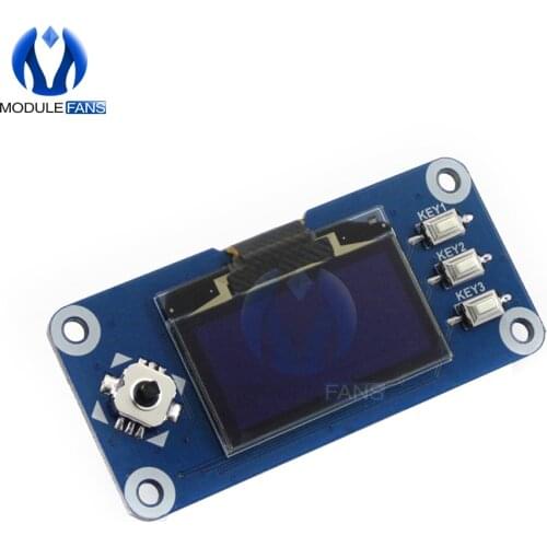 OLED Display Hat For Raspberry Pi 2B/3B/3B+/Zero/Zero W 128x64 Pixels SPI I2C IIC Interface Embedded Controller