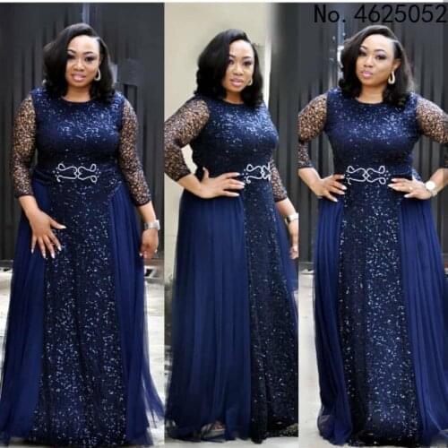 African Women Plus Size Dress L-4XL 2019 New Fashion Lace Style Elegent African Dress