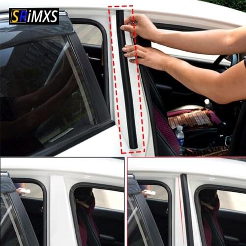 2pcs Car Door Rubber Seal Strip Epdm Noise Insulation Insulation for B Pillar Protection Front Auto Door Sealant Seal Accessorie