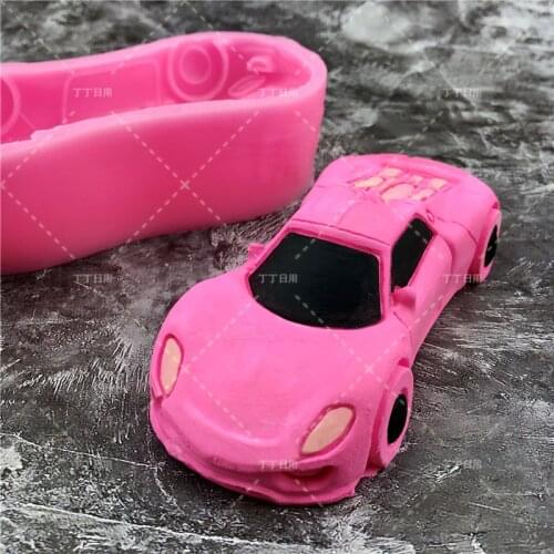3D Sports Car Silicone Fondant Cake Mold Jelly Chocolate Decoration Baking Tool Moulds Kitchen Creative Reusable material