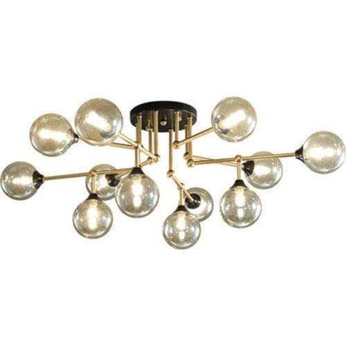 Modern Chandelier Glass LED Chandeliers Ceiling Chandelier Lighting Living Room Kitchen Bedroom Loft Decorative Light Fixture