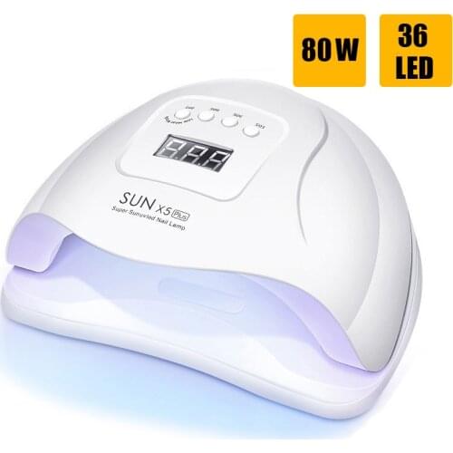 80W/54W Nail Dryer LED UV Lamp Nail For All Kinds of Gel UV Light For Drying Gel Fast Drying Led Manicure Lamp With LCD Display