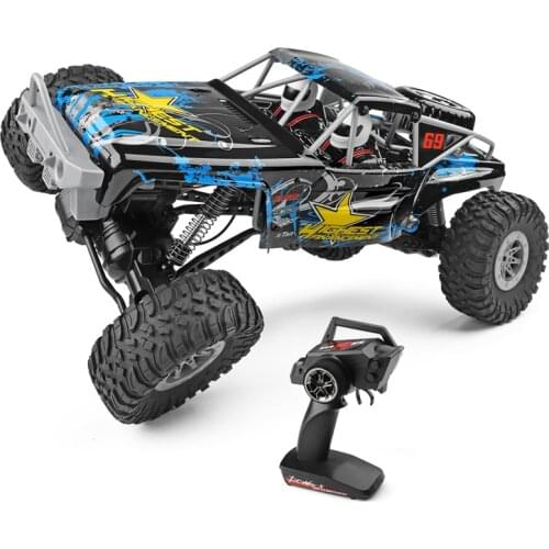 High Chassis Off-Road Truck 2.4G 1/10 280 Motor 4WD Double Bridge Independent Suspension Wireless Control RC Rock Crawler Truck