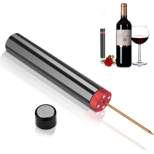 Air Pump Wine Bottle Opener Safe Portable Stainless Steel Pin Cork Remover Air Pressure Corkscrew Kitchen Tools Bar Accessories