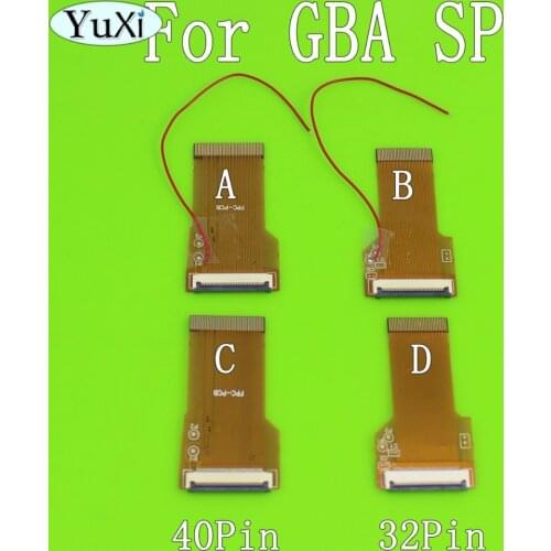 YuXi 32pins 40pins DIY Backlit LCD Ribbon Cable Highlighted Ribbon Adapter for GBA SP Screen for GameBoy Advance