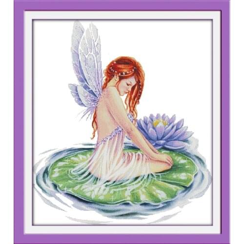 Naiad cross stitch kit people 18ct 14ct 11ct count print canvas stitches embroidery DIY handmade needlework