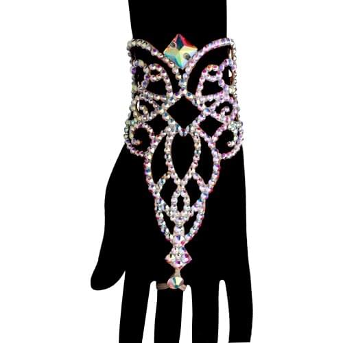 BELly Dance Accessories Women Bracelet AB Stones Dancing Jewellery Latin Tango Dance Clothing adult bollywood jewellery