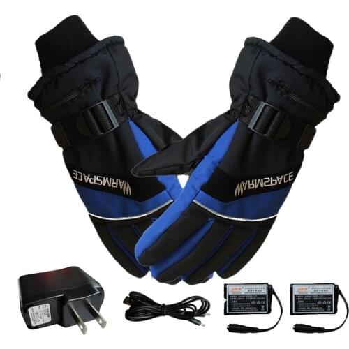 Winter Skiing USB Hand Gloves Electric Heated Gloves USB Hand Warmer With 4000mAh Rechargeable Battery Cycling Heating Gloves