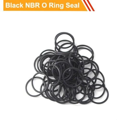 100pcs 3.1mm CS Black Rubber O Ring Seal Oil Resistance O Sealing Ring 24/25/26/30/32/35/38mm OD NBR O Type Ring Gasket