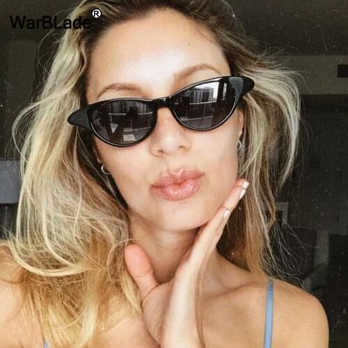 WarBlade Vintage Cat Eye Sunglasses Women Sexy Classic Brand Designer Small Cateyes Sun Glasses Female Oval Eyewear UV400