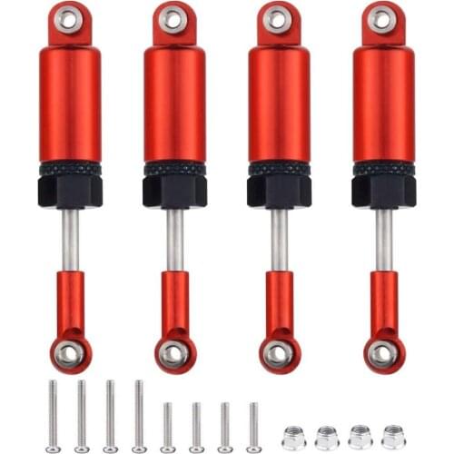 4Pcs Alloy Shock Absorber for WPL 1:16 Henglong C-14 C-24 Pickup Crawler Half Truck RC Car Spare Parts Upgrade Modified Parts