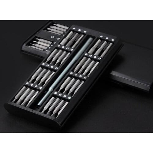 63 In 1 Screwdriver Magnetic Screwdriver Head Black Box Screwdriver Set Repair Tool For Mobile Phone And Computer