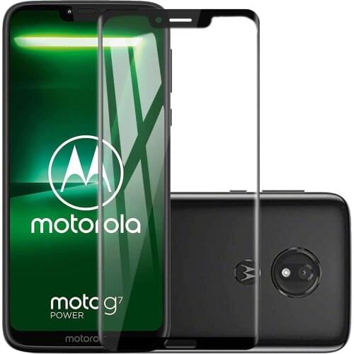 9D 9H Tempered Glass For Motorola Moto G7 Power Full Cover Screen Protector For Moto g7 power Protective Phone Film
