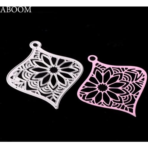 ABOOM 1PC Halloween Flower Leaf Pendant Scrapbooking DIY Sharp Metal Carbon Steel Cutting Die Embossing Folder Cut Die Stencils