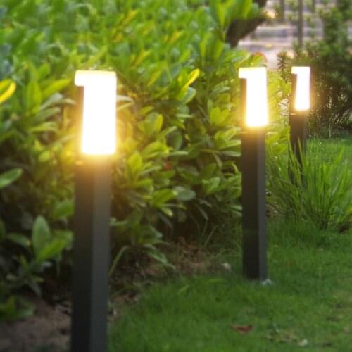 40/60CM Acrylic Outdoor Garden Lawn Light Villa Pathway Lawn Pillar Light Courtyard Hallway Villa Landscape Bollard Light