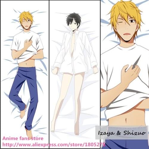 Anime DuRaRaRa !! DRRR Shizuo & Izaya Cute BL Japanese Pillowcase Pillow Case Cover decorative Hugging Body Bedding