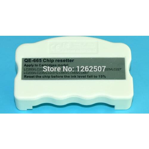 Free shippinjg! Reset chip LC663 LC665 LC667 LC669 Chip resetter for Brother MFC-J2320 MFC-J2720 Printers ink cartridges