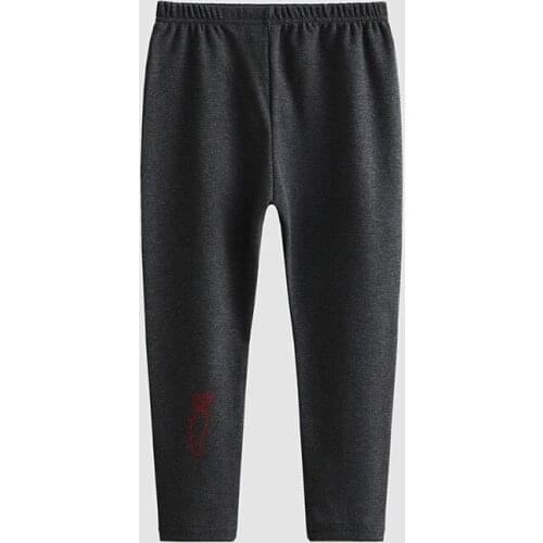 Pure Cotton Autumn Pants 1 3 5 Years Old Girls Leggings Children Clothes Skinny Trousers Fashion Cartoon Girls Pants