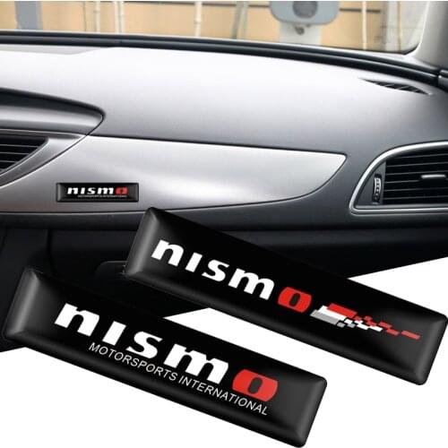 4PCS NISMO Emblem Decorative Stickers Car Badge Decal For Nissan Tiida Teana Skyline Juke X-trail Almera Qashqai Auto Styling