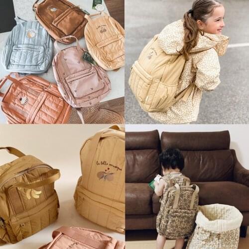 2021 New Autumn KS Brand Kids Baby Fashion Print Backpack Toddler Boys Girls School Travel Bags Kindergarten Cartoon Bag