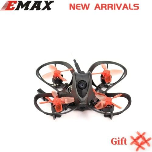 Gift EMAX Nanohawk 65mm 1S Whoop FPV Beginner Indoor Racing Drone BNF FrSky D8 Runcam Nano3 25mw VTX 5A Rc Plane