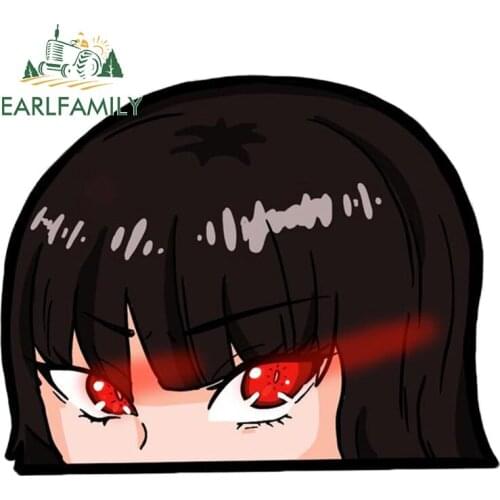 EARLFAMILY 13cm x 10.6cm For Kakegurui Yumeko Jabami Cartoon Car Stickers Funny Decal Graffiti Sticker Vinyl Material Decor