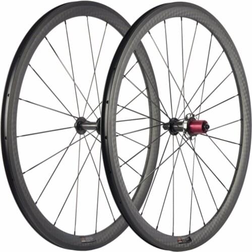 700C 38mm Clincher Bike Road Wheels Carbon Bicycle 12k Carbon Wheelset Ultra Light Chosen Carbon Hub Ceramic Bearing
