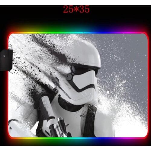 Anime robot RGB mouse pad is suitable for gaming accessories LED non-slip mat and xxl desk mat, household carpet mat waterproof