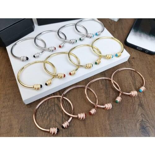 Hot famous brand jewelry rotation bangle full of zircon summer beach spring rotate bracelet