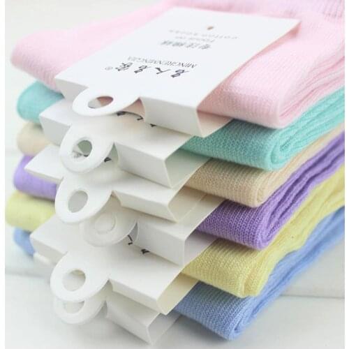 Hot Sale Fashion Design Quality Spring Autumn Girl Winter Womens Socks Solid Candy Color Suits For 34-41 Yards Cute Short Sock