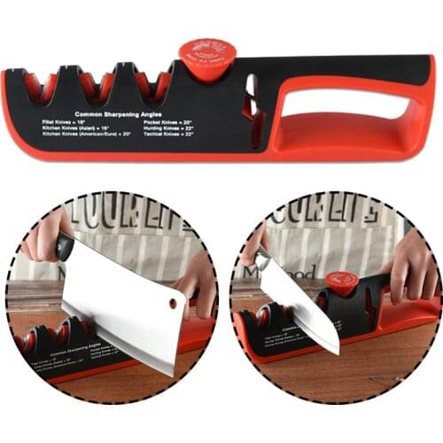 Messenslijper Deko 4 In 1 Multifunctionele Messenslijper Verstelbare Hoek Grind Schaar Professionele Keuken Slijpsteen Slijper