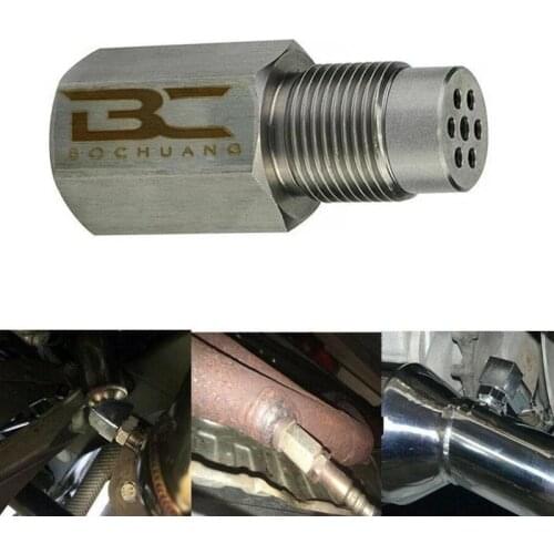 Metal Car Oxygen Sensor Extender Spacer Adapter M18X1.5 Thread Check Bung Catalytic Converter Engine CEL O2 Eliminator