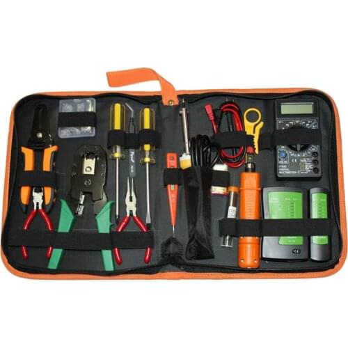 Lots Network Lan Repair Maintainess Tool Kits 16 In 1 Tools For Computer