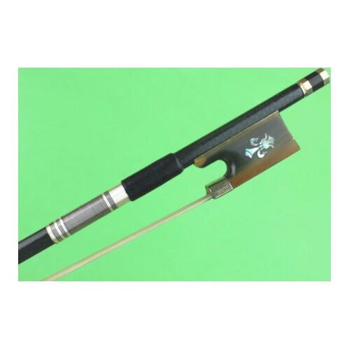 New PRO 4/4 full size Carbon Fiber Violin Bow OX Horn Frog Inlaid copper flower