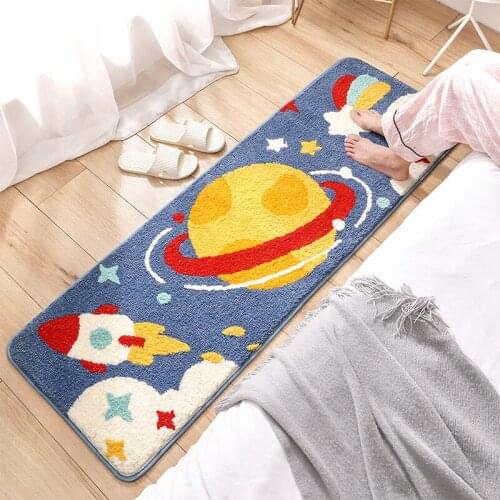 Wool Bathroom Bath Mat Household Living Room Tea Table Water Absorption Non-slip Foot Pad Children Bedroom Bedside Carpet