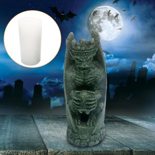 Halloween Devil Silicone Mold Scary Horrible Fear Devil Bat Handmade Soap Candle Plaster Aromatherapy Resin Ornaments Mold